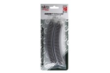 KATO-Lemke K20-172 - N - Gleis, gebogen, R 183 mm 45° (4 Stück)